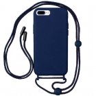 Cool Funda Azul con Cordón Liso para iPhone 7 Plus / IPhone 8 Plus