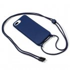Cool Funda Azul con Cordón Liso para iPhone 7 Plus / IPhone 8 Plus