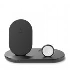 Belkin Cargador Inalámbrico 3 en 1 Estación de Carga de 7.5 W para iPhone Apple Watch y AirPods Negro