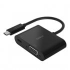 Belkin Adaptador USB-C para VGA 60 W de Corrente por Pass-Through