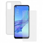 Contact Pack Funda Transparente + Protector Cristal Templado para Oppo A53