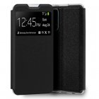 Cool Funda Flip Cover Liso Negra para Realme 7