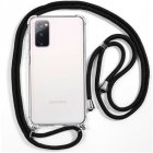 Cool Funda Transparente con Cordón Liso para Samsung Galaxy S20 FE