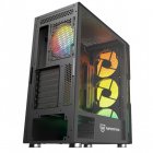 Nfortec Surtur Cristal Templado USB 3.0 ARGB Negra