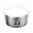 Osca Connect OCA2208 Cargador 2 USB 2.4A con Luz LED 2.4W y Cable 1.5m
