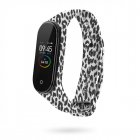 Nueboo Correa de Silicona L-pard Negra/Blanca para Xiaomi Mi Smart Band 3/4