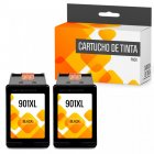 Cartuchos Tinta Compatible con HP 901XL Negro Pack 2