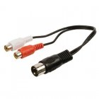 Goobay Cable de Audio DIN 5pin Macho a 2x RCA Hembra 20cm Negro Goobay Cable de Audio DIN 5pin Macho a 2x RCA Hembra 20cm Negro