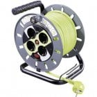 Goobay Enrollacables Electrico de 4 Schuko con Proteccion 25m Verde Goobay Enrollacables Electrico de 4 Schuko con Proteccion 25m Verde