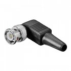 Goobay Conector BNC Acodado Macho Negro