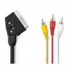 Goobay Cable SCART a RCA Conmutable 3m Negro Goobay Cable SCART a RCA Conmutable 3m Negro