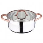 Bergner Infinity Chefs Cacerola con Tapa Acero Inoxidable 24x10.5cm