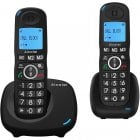 Alcatel XL535 Duo Pack 2 Teléfonos Inalámbricos DECT Negros