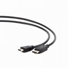 Gembird Cable DisplayPort a HDMI Macho/Macho 1.8m Negro