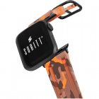Suritt Sport Camo Correa de Silicona Naranja con Adaptadores Negros para Apple Watch 38/40mm