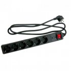 Eurobric Regleta 6 Tomas con Interruptor 1.5m Eurobric Regleta 6 Tomas con Interruptor 1.5m