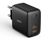 Aukey Cargador PD de Dos Puertos Omnia Duo 65 W con Detección Dinámica