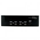 StarTech KVM 4x PC DVI VGA Áudio USB StarTech KVM 4x PC DVI VGA Áudio USB