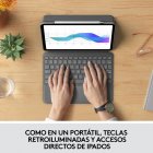 Logitech Folio Touch Capa com Teclado Grafite para iPad Pro 11" 1/2 /3/4 Gen
