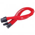 SilverStone PP07-PCIR Cable Extensor de Alimentación 8 Pin a PCI-E 6+2 Pin 25cm Rojo SilverStone PP07-PCIR Cable Extensor de Alimentación 8 Pin a PCI-E 6+2 Pin 25cm Rojo
