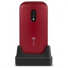 Doro 6040 Teléfono para Mayores Rojo Libre