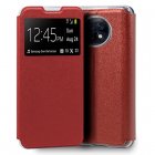 Cool Funda Flip Cover Liso Rojo para Xiaomi Redmi Note 9T