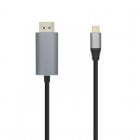 Aisens Cable USB-C a DisplayPort 1.8m Plateado/Negro Aisens Cable USB-C a DisplayPort 1.8m Plateado/Negro