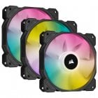 Corsair iCUE SP120 RGB ELITE Performance 120 mm PWM Triple Fan Kit com iCUE Lighting Node CORE