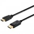 Aisens Cable DisplayPort a HDMI Macho/Macho 2m Negro