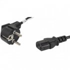 Lanberg Cable de Extensión CEE 7/7 a IEC 320 C13 Macho/Hembra 1.8m Negro Lanberg Cable de Extensión CEE 7/7 a IEC 320 C13 Macho/Hembra 1.8m Negro