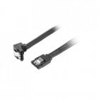 Lanberg Cable SATA III 6Gb/s  Acodado Hembra/Hembra 50cm Negro