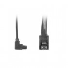 Lanberg Cable SATA III 6Gb/s  Acodado Hembra/Hembra 50cm Negro
