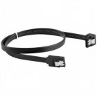 Lanberg Cable SATA III 6Gb/s  Acodado Hembra/Hembra 50cm Negro