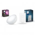 Philips Pack Hue Go V2 Candeeiro de Mesa LED RGB + Hue Interruptor Atenuador Sem Fios V2