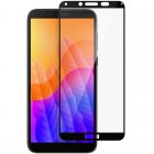 Avizar Protector Cristal Templado Negro para Huawei Y5p