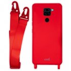 Cool Funda con Cinta Rojo para Xiaomi Redmi Note 9