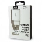 Cool Cargador de Red USB Tipo-C 3A para iPhone Blanco
