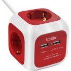 Extrastar PowerCube Base 4 Tomas + 2 USB Roja Extrastar PowerCube Base 4 Tomas + 2 USB Roja