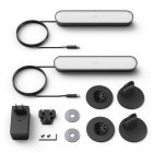 Philips Hue Play Pack  2 Barras de Luz Regulável Preta + Ponte de Conexão + HDMI Sync Box Sincronizador de Luzes