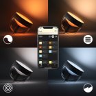 Philips Hue Pack Iris Lámpara de mesa LED RGB Negra + Interruptor Atenuador Inalámbrico V2