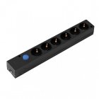Simon Multifix Regleta sin Cable 6 Tomas con Interruptor Negra Simon Multifix Regleta sin Cable 6 Tomas con Interruptor Negra