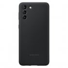 Samsung Silicone Cover Funda Negra para Samsung Galaxy S21 Plus