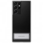 Samsung Clear Standing Cover Funda Transparente para Samsung Galaxy S21 Ultra