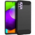 Cool Funda Carbón Negro para Samsung A525 Galaxy A52 / A52 5G / A52s 5G