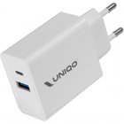 UNIQO Cargador de viaje PD18W Blanco