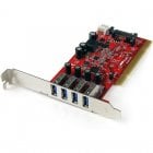 StarTech PCIUSB3S4 Tarjeta PCIe 4x USB 3.0