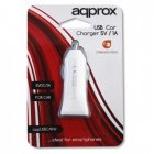 Approx Cargador de Coche USB Blanco