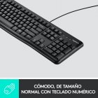 Logitech K120 Teclado con Cable USB Negro