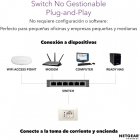 Netgear GS108LP-100EUS Switch 8 Puertos Gigabit