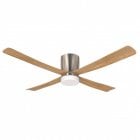 Sulion Cabanna Ventilador de Techo con Luz y Mando 50W Níquel/Madera